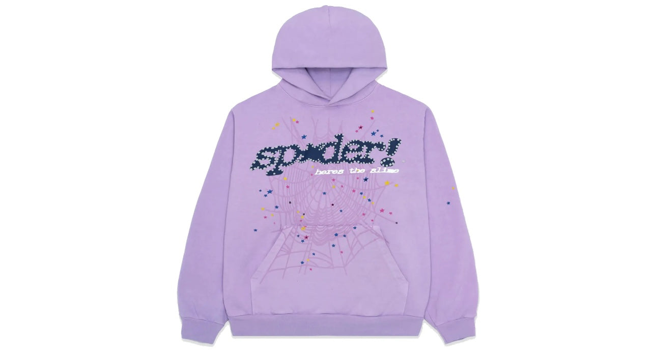 Sp5der Acai Hoodie Purple