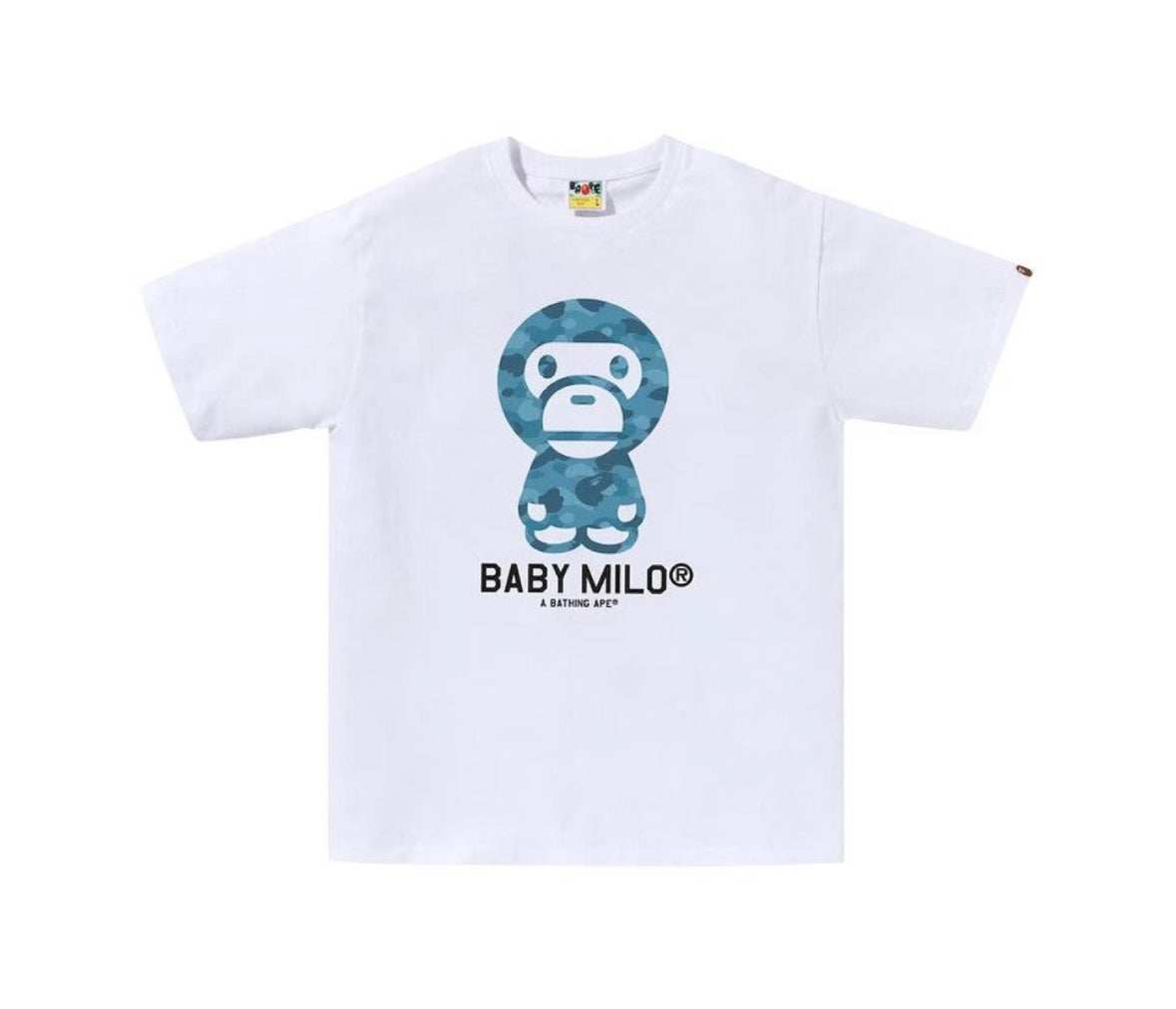 BAPE Honeycomb Camo Baby
Milo Tee White/Blue