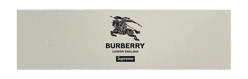 Supreme Beige Burberry Box Logo Sticker