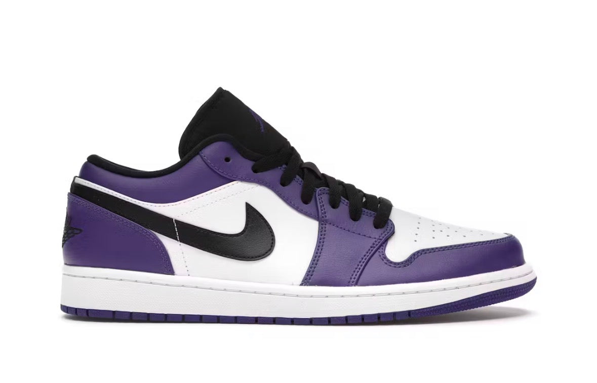 Jordan 1 Low Court Purple White