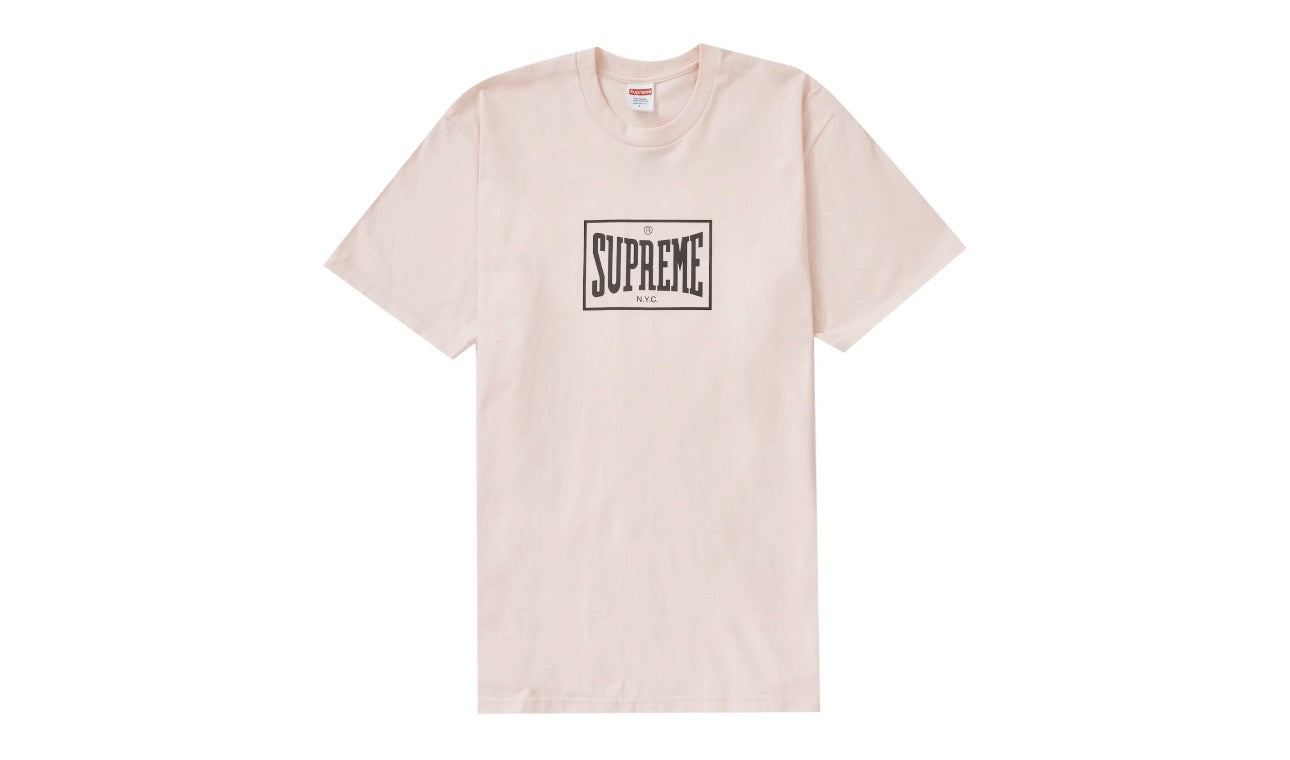 Supreme Warm Up Tee Pale Pink