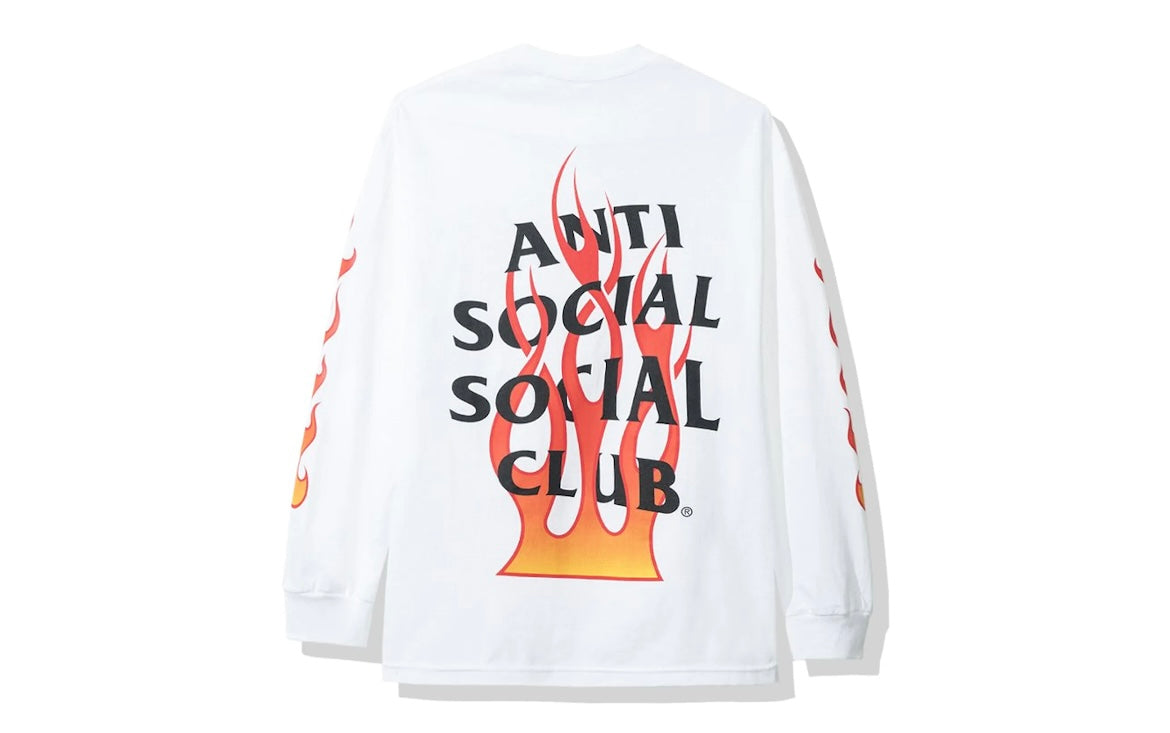 Anti Social Social Club Firebird Long Sleeve Tee (FW19) White