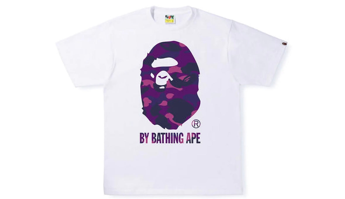BAPE Color Camo By Bathing Ape Tee (SS22) White Purple