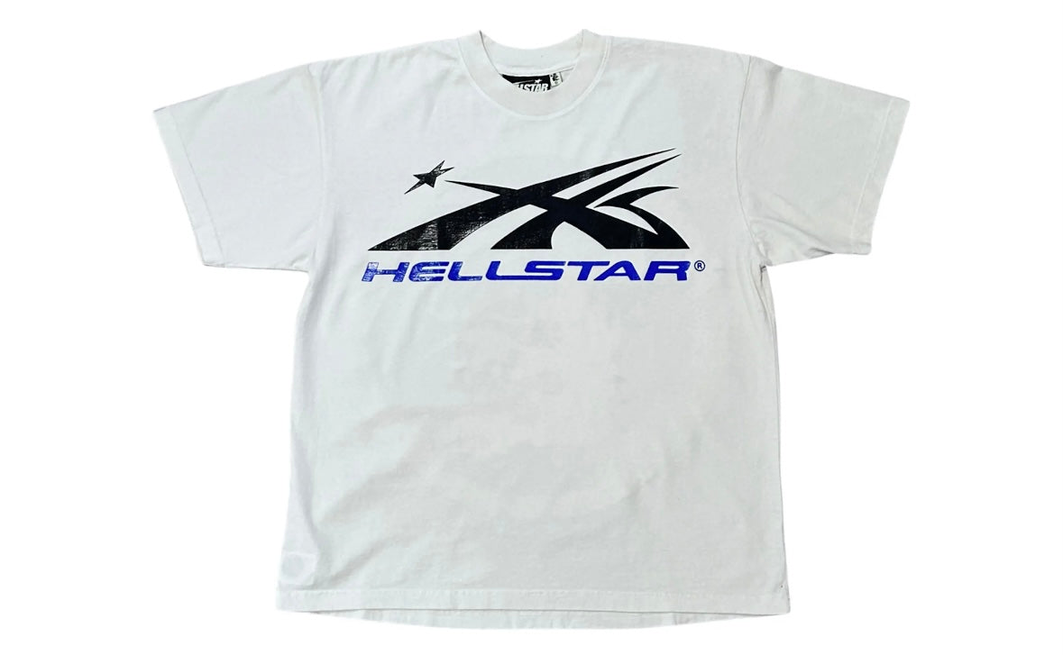 Hellstar Gel Sport Logo T-shirt
White/Blue