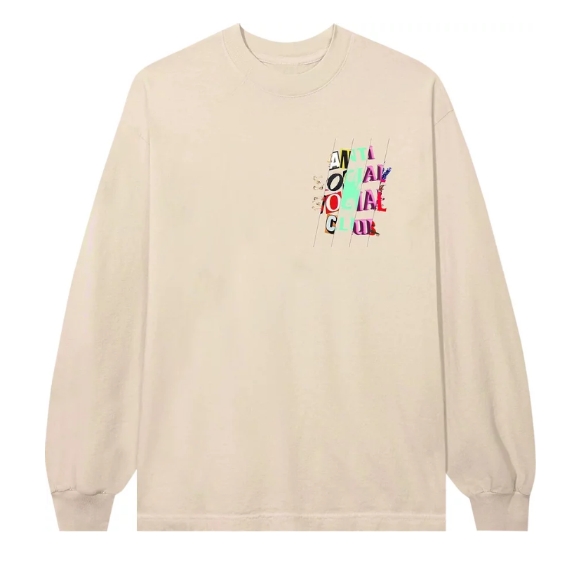 Anti Social Social Club Radness Cement Long-Sleeve Tee 'Cream'