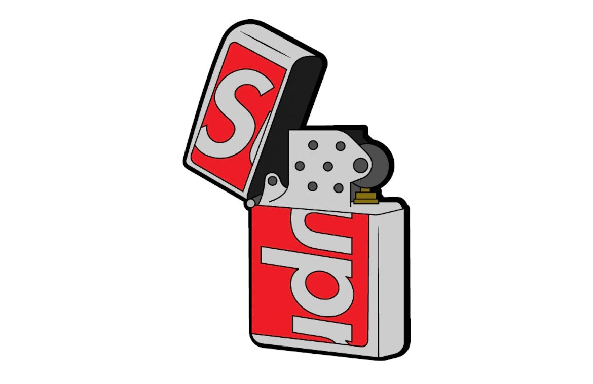 Supreme Swarovski Zippo Red