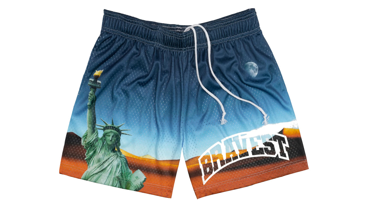Bravest Studios Statue of Liberty Shorts