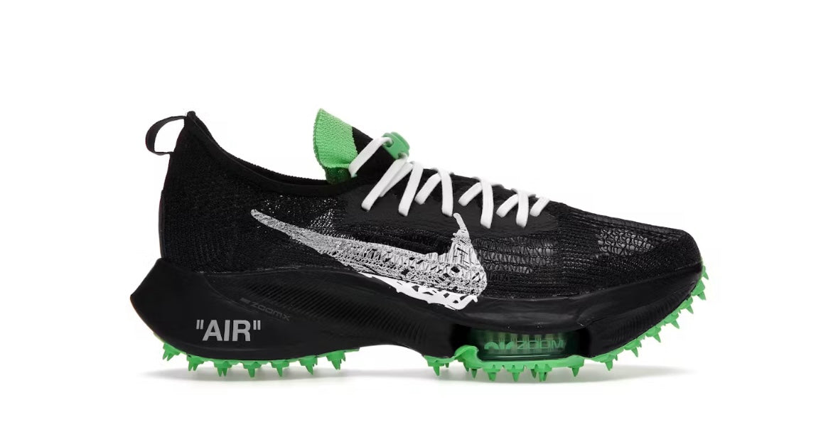 Nike Air Zoom Tempo Next% Flyknit Off-White Black Scream Green