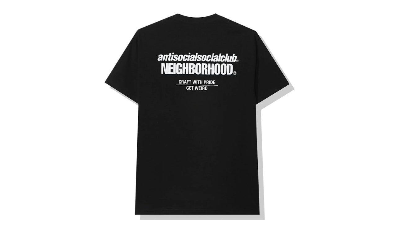 Anti Social Social Club x Neighborhood Cambered Black Tee Tee