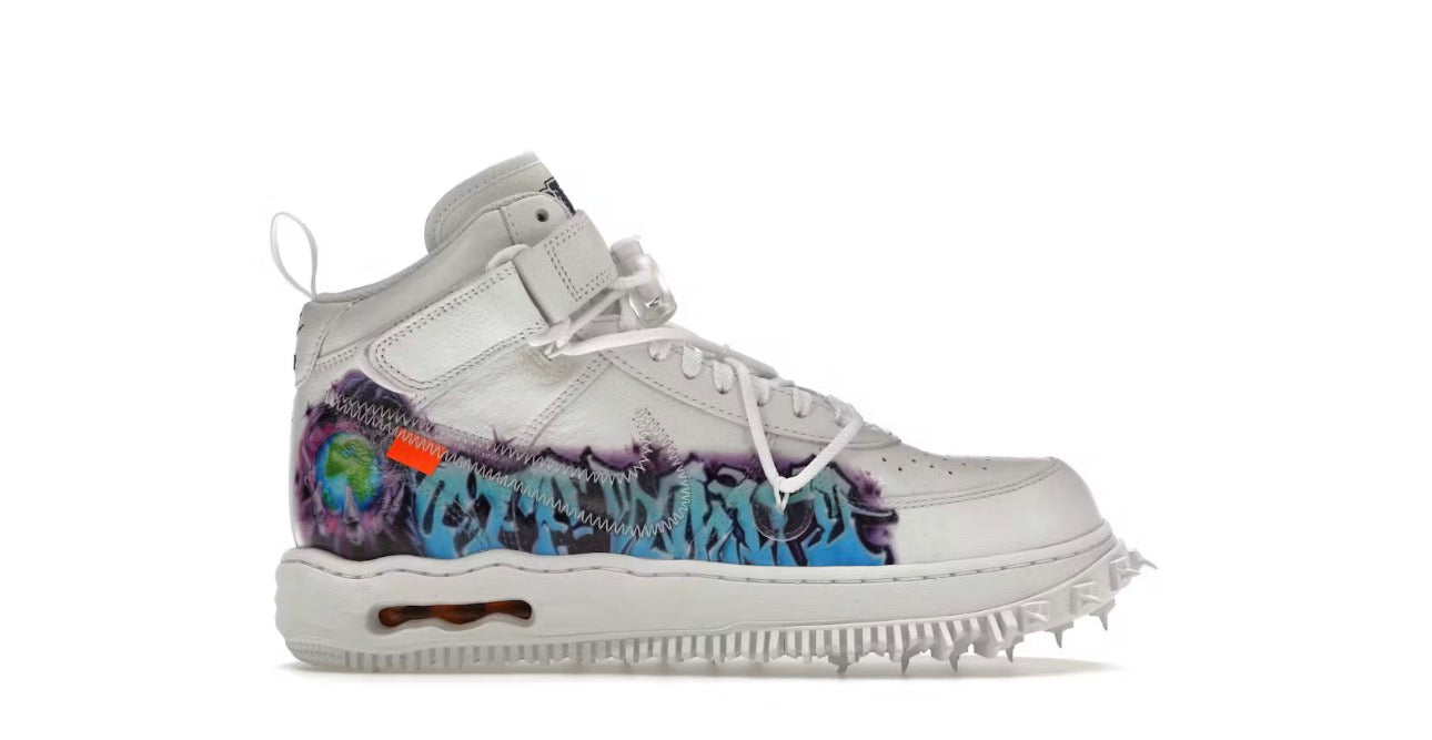 Nike Air Force 1 Mid Off-White Graffiti White