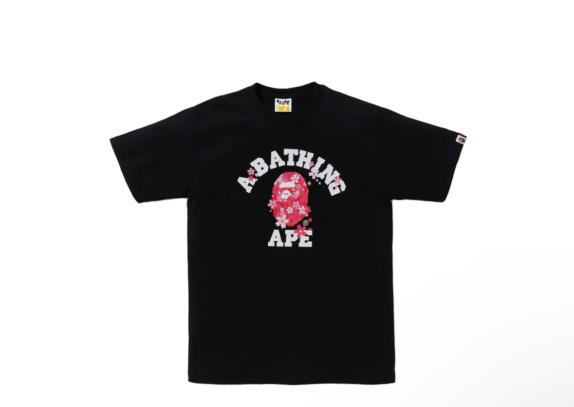 BAPE Sakura College Tee Black