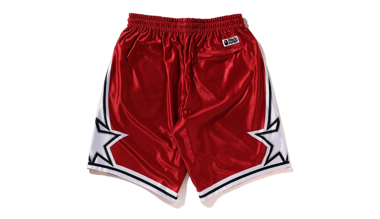 BAPE -A Bathing Ape 1st Camo Half Side Half Camo Shark Face Sweat Shorts