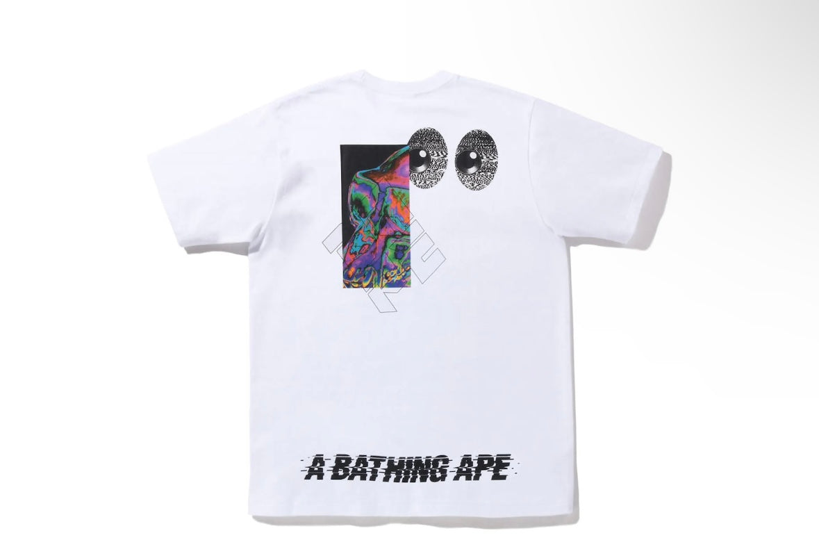 BAPE Ape Glitch Tee
White
