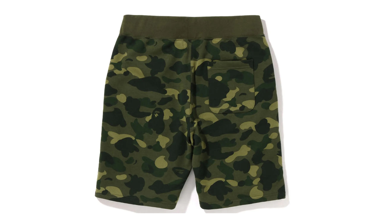 BAPE Color Camo Sweat Shorts (SS22) Green