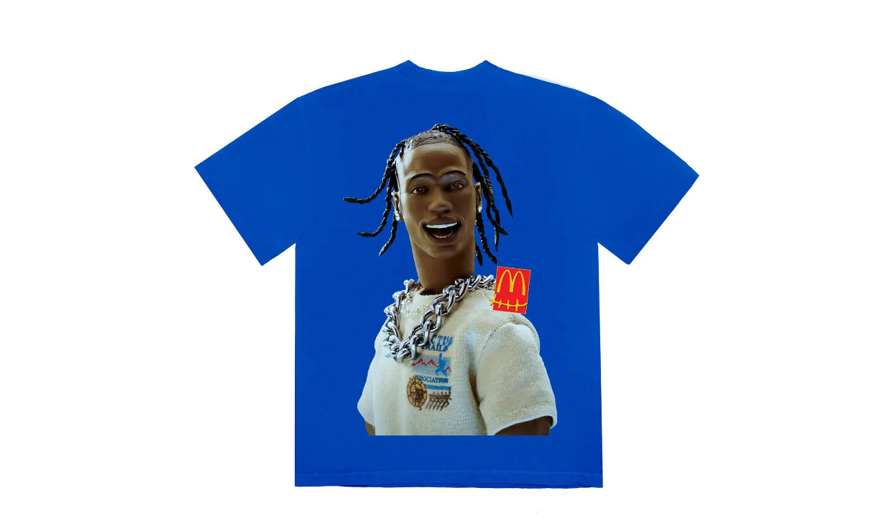 Travis Scott x McDonalds Action Figure Series T-shirt Blue