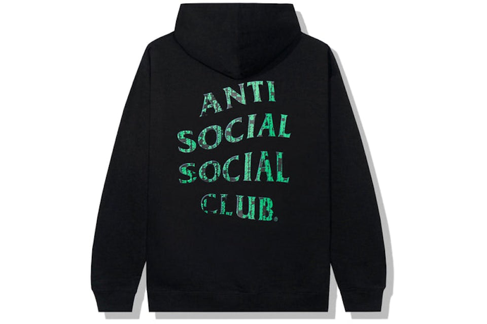 Anti Social Social Club Glitch Hoodie Black