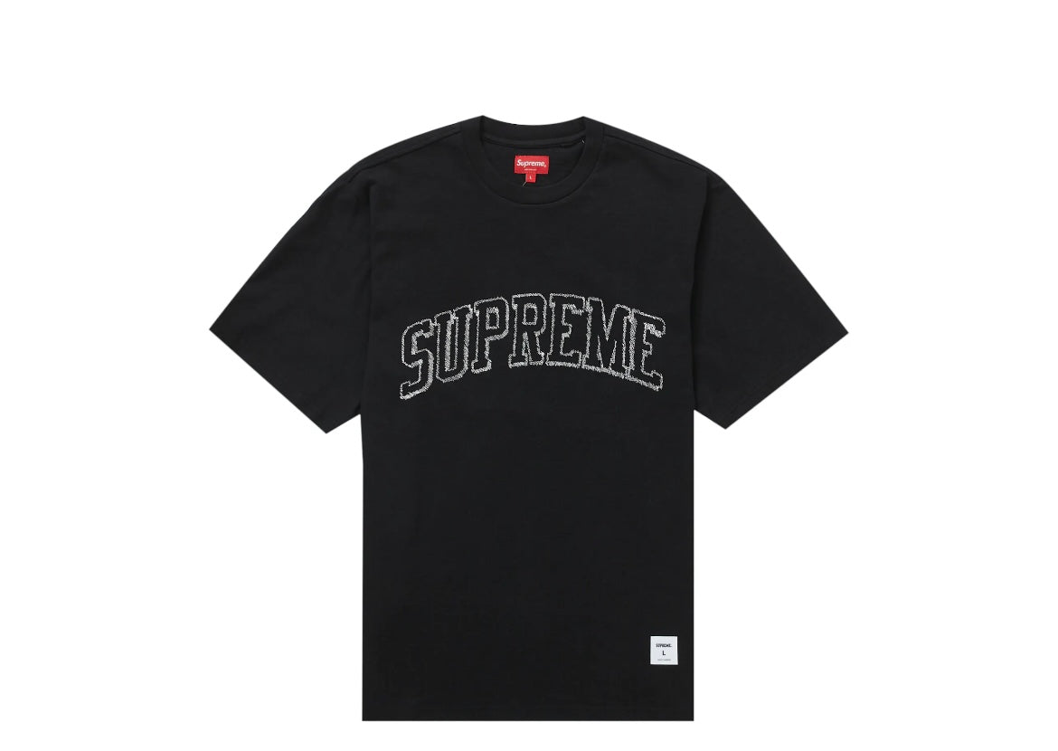 Supreme Sketch Embroidered S/S Top Black