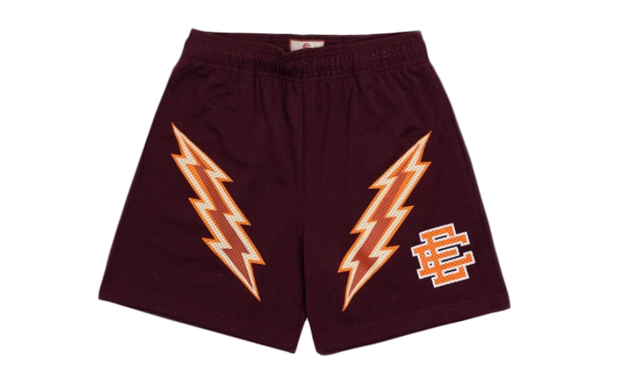 Eric Emanuel EE Basic Lightning Bolt Short Maroon/Orange/Bone