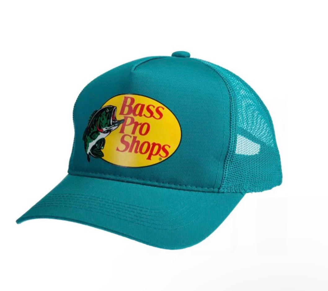 Bass Pro Shops Mesh Cap Aqua – Stepsshoeretailer