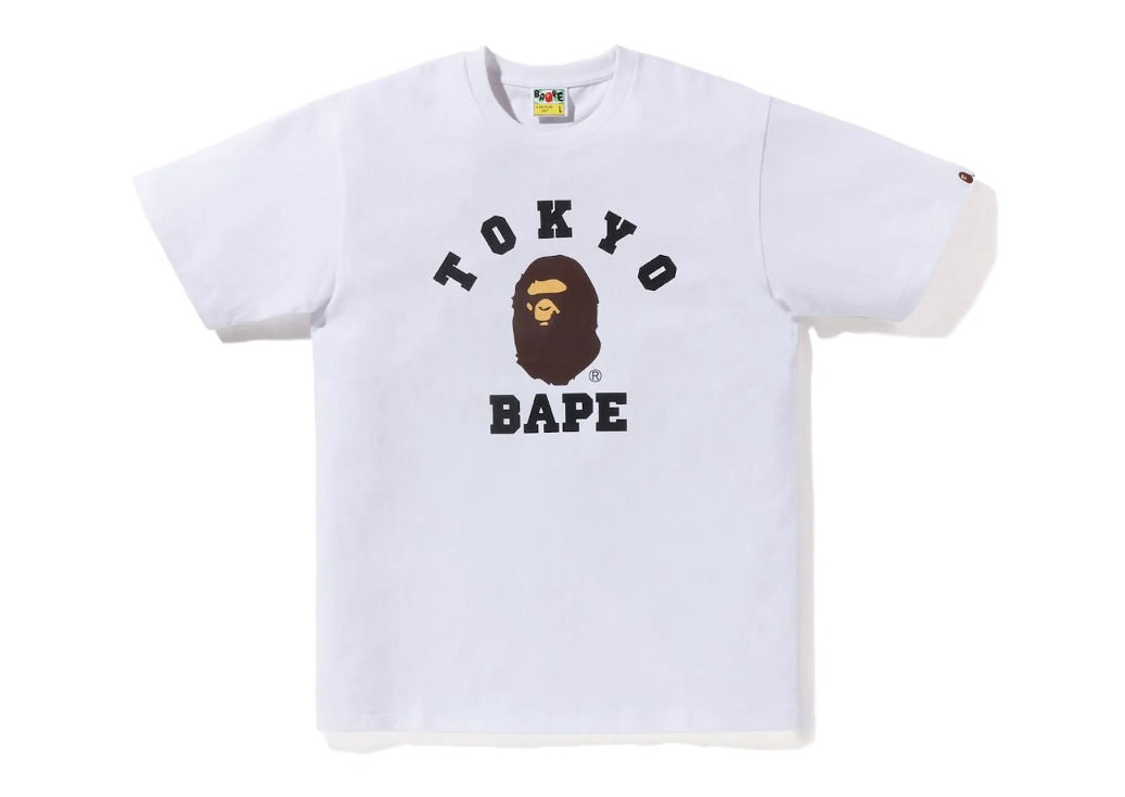 BAPE Tokyo College City Tee White