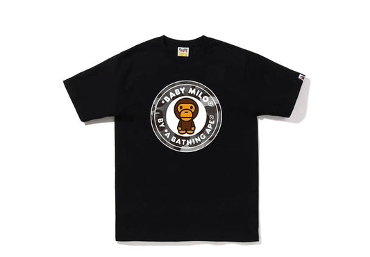 BAPE Grid Camo Milo Busy Works Tee (FW22) Black Black