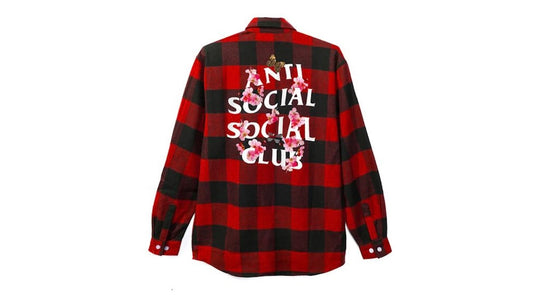 Anti Social Social Club Kkoch Flannel Black/Red