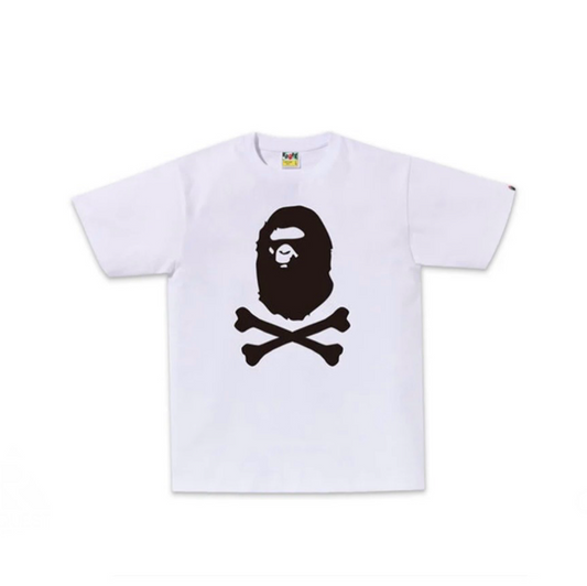 Bape CrossBone Tee White