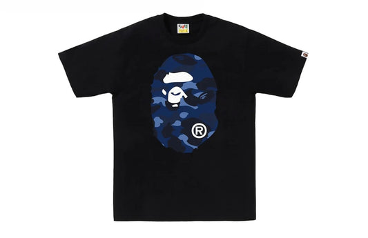 BAPE Color Camo Big Ape Head Tee Black/Navy