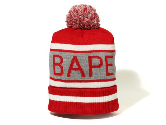 ВАРЕ Роm Роm Knit Cap Red