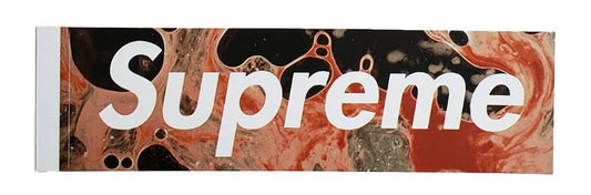 Supreme x Andres Serraro Blood & Semen Box Logo Sticker