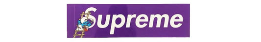 Supreme Purple Smurfs Box Logo Sticker