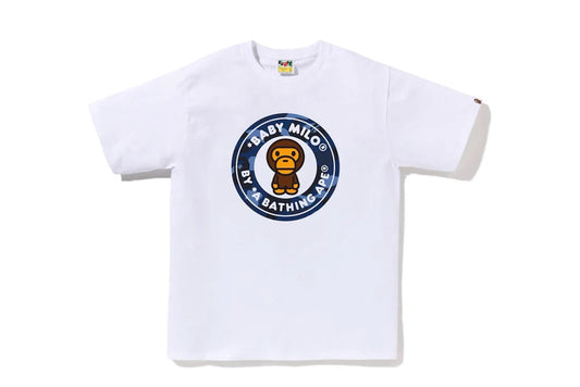 BAPE Color Camo Milo Busy
Works Tee White/Navy