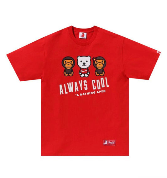 Bape x Coca-Cola Milo Tee Red