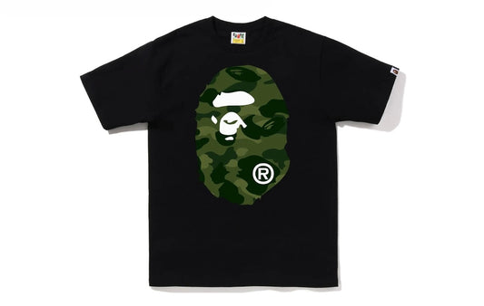 BAPE Color Camo Big Ape Head TeeBlack Green