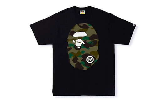 BAPE 1st Camo Big Ape Head Tee Black/Green