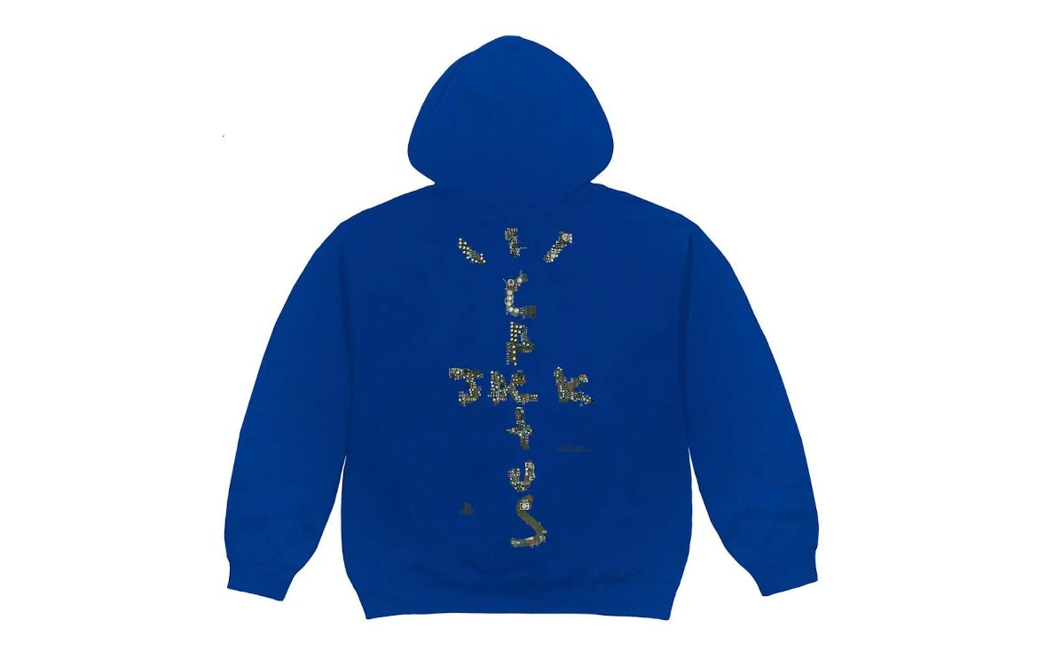 Travis Scott Motherboard Ill Hoodie Royal Blue