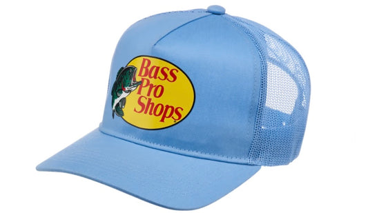 Bass Pro Shops Mesh Trucker Cap Light Blue