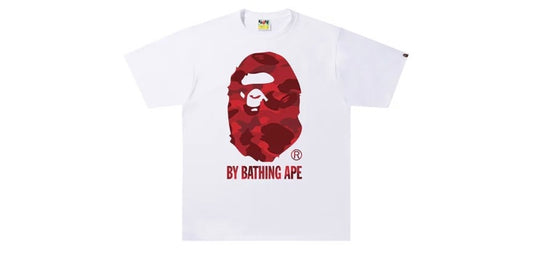 BAPE Color Camo A By Bathing Ape Tee 'White/Red'