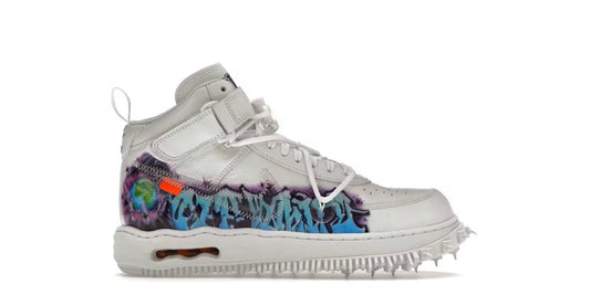 Nike Air Force 1 Mid Off-White Graffiti White