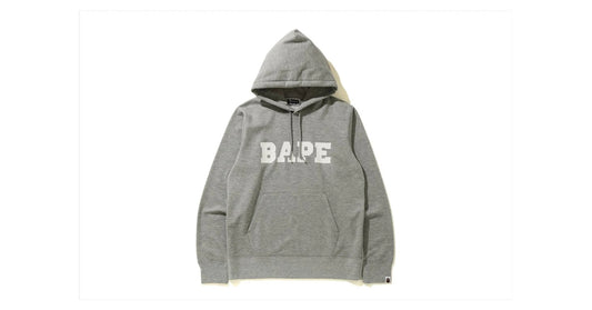 Bape A Bathing Ape Spellout Hoodie Grey From Family Bag Size XXXL