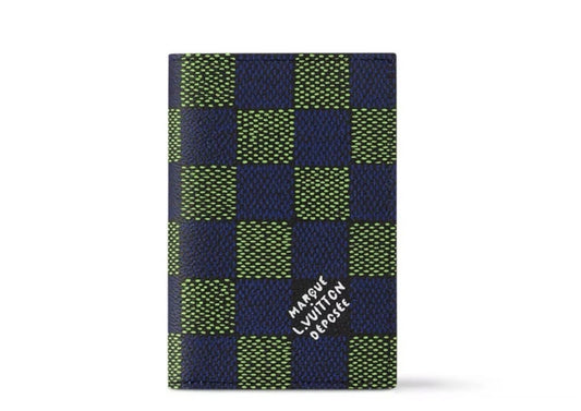 Louis Vuitton Passport Cover Damier Heritage Blue/Green