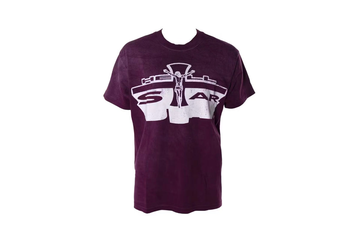 HELLSTAR Jesus T-Shirt BROWN