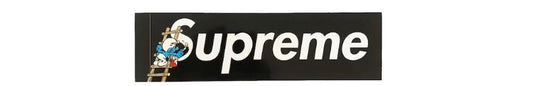 Supreme Black Smurfs Box Logo Sticker