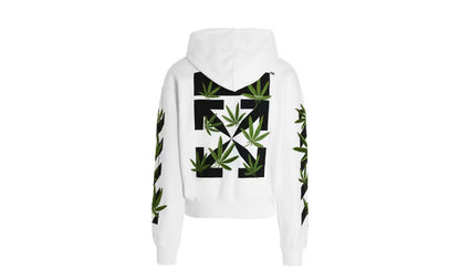 OFF-WHITE Weed Arrows Over Hoodie White