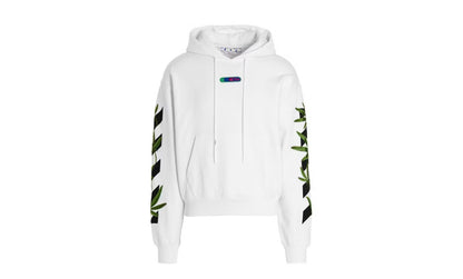 OFF-WHITE Weed Arrows Over Hoodie White