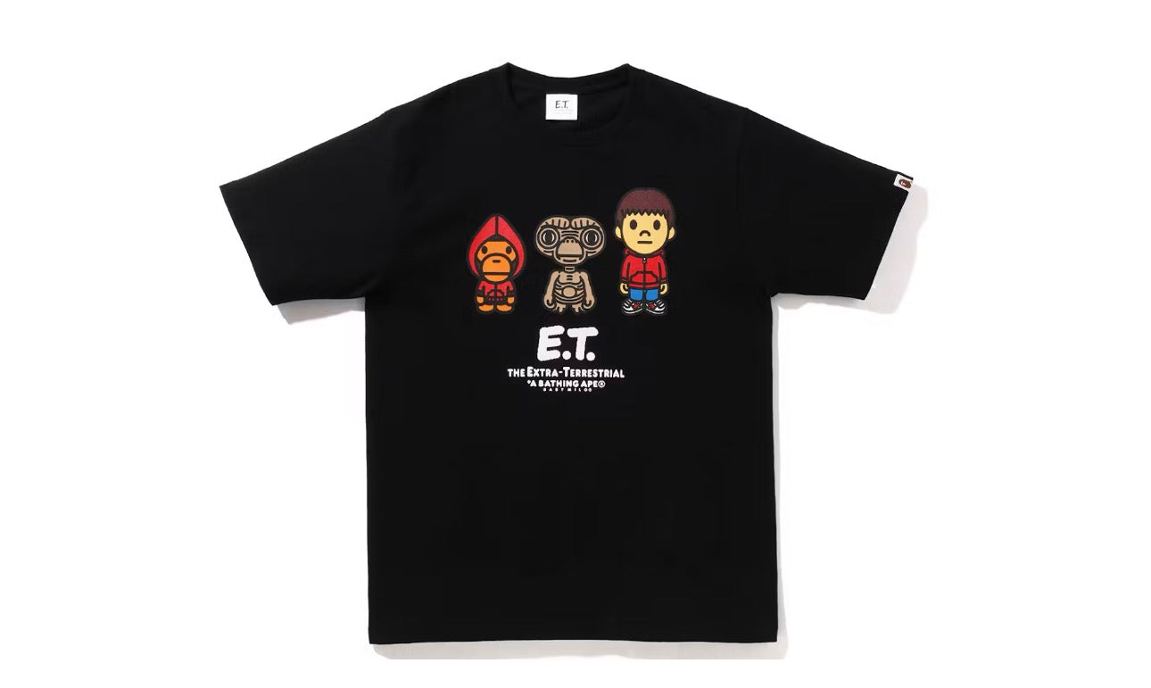 BAPE × E.T. Baby Milo Tee Black