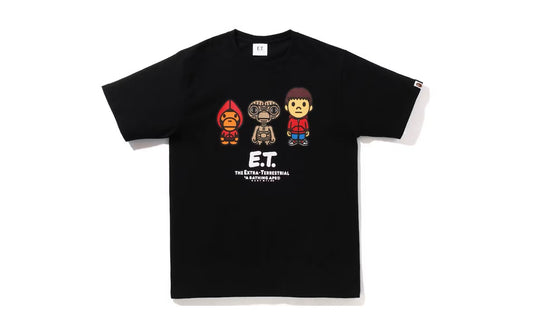 BAPE × E.T. Baby Milo Tee Black