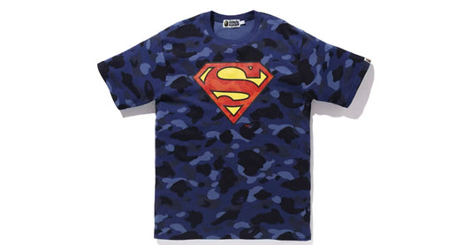 BAPE x DC Superman Color Camo Tee