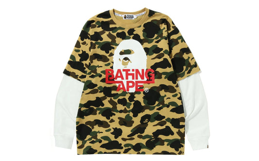 BAPE 1st Camo Relaxed Fit Layered L/S Tee