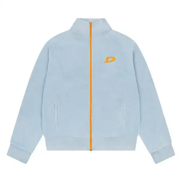 Denim Tears Velour Warmup Jacket 'Light Blue
